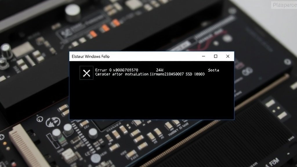 Erreur 0x80070570 Windows 11 : solution pour SSD NVMe Gen5
